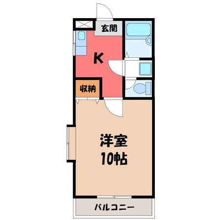 サンワハイツ５号棟の物件間取画像